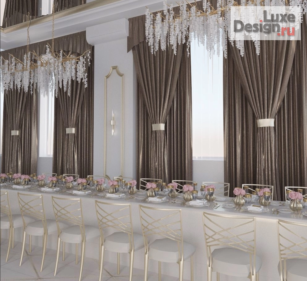 Дизайн интерьера кафе "Банкетный зал" (фото 3)