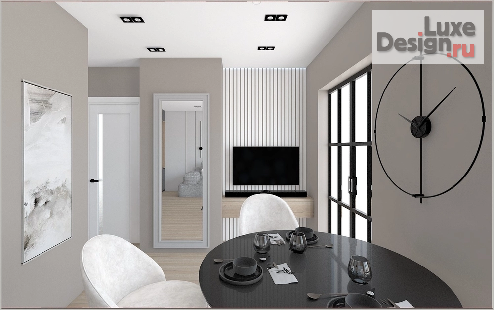 Дизайн интерьера однокомнатной квартиры "Квартира студента." (фото 2)