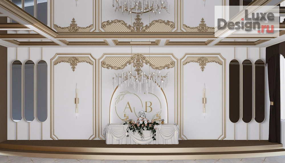 Дизайн интерьера кафе "Банкетный зал" (фото 1)