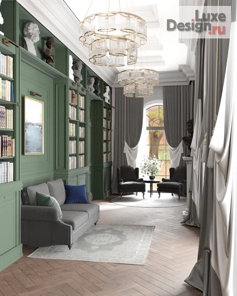 Дизайн интерьера коттеджа "Дом в стиле современная классика" (фото 6)