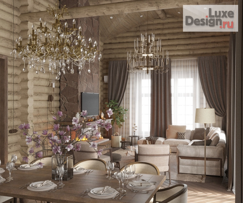 Дизайн интерьера загородного дома "Дизайн интерьера дома 125 кв.м." (фото 7)