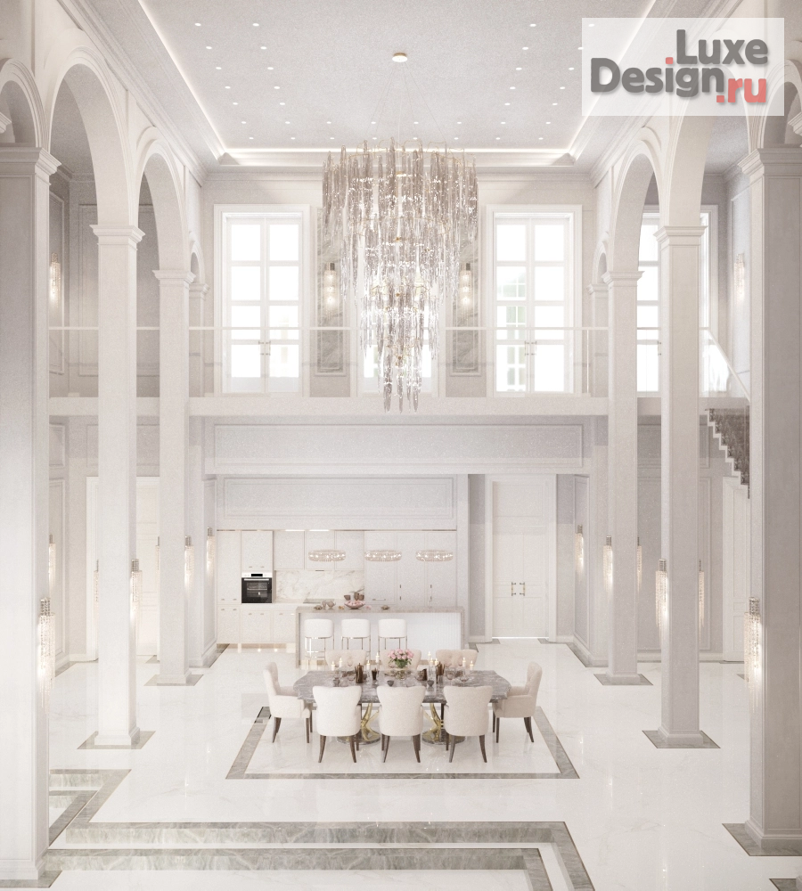 Дизайн интерьера коттеджа "Дизайн интерьера дома 600 кв.м." (фото 74)