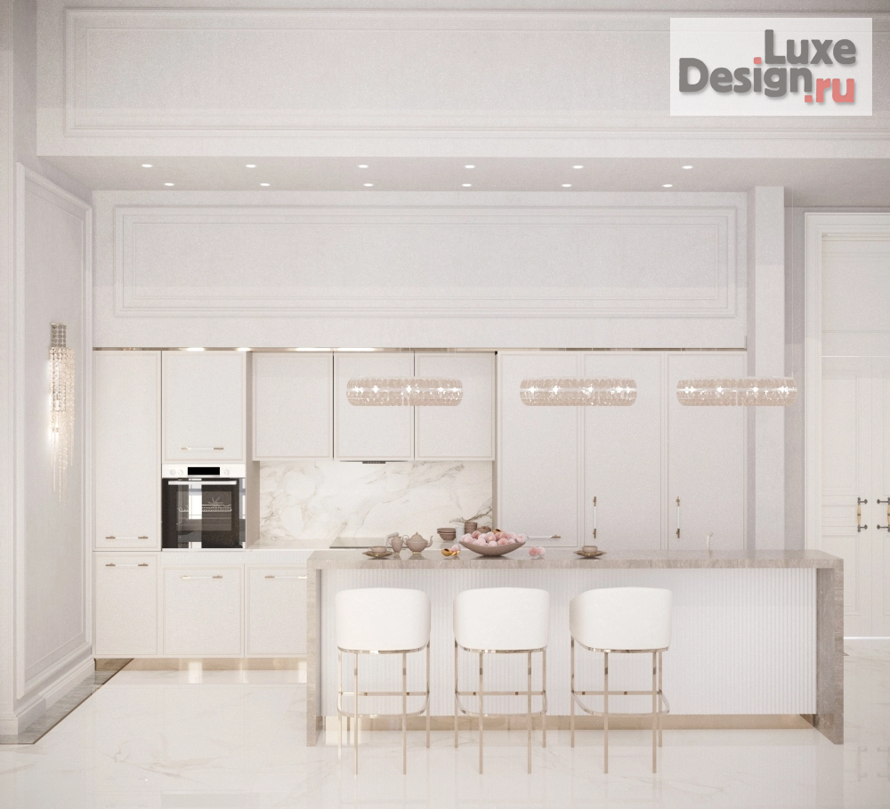 Дизайн интерьера коттеджа "Дизайн интерьера дома 600 кв.м." (фото 75)