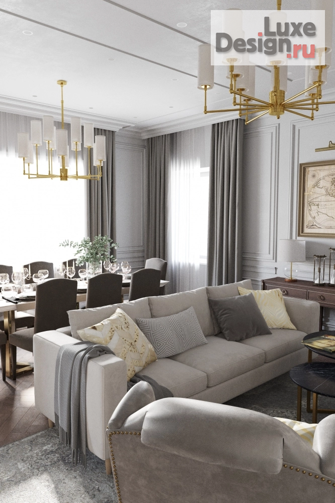 Дизайн интерьера квартиры "Интерьер квартиры 160 кв.м." (фото 2)