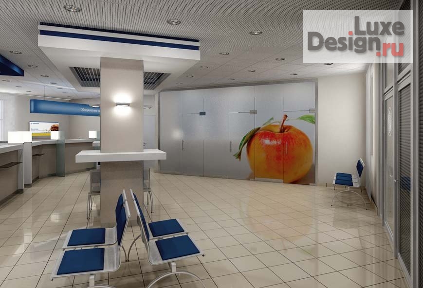 Дизайн интерьера офиса "Дизайн офиса Газпромбанка" (фото 1)