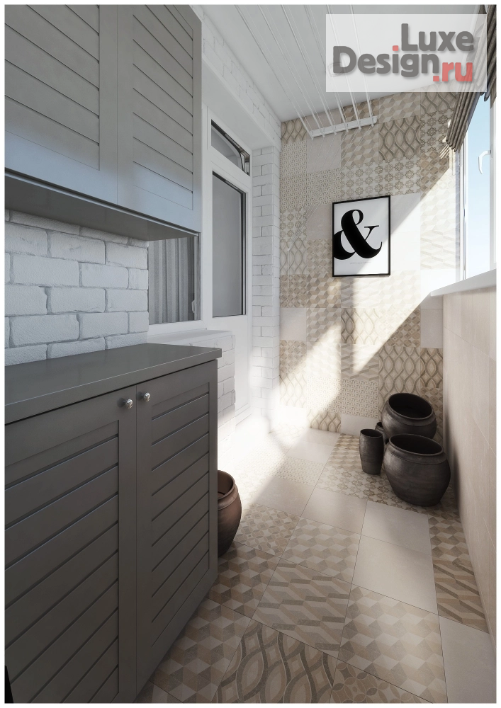 Дизайн интерьера лоджии "Такие разные балконы" (фото 4)