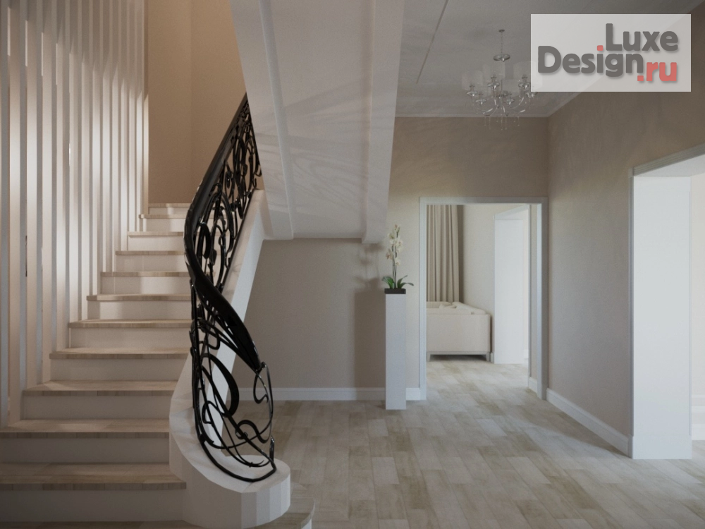 Дизайн интерьера загородного дома "Contemporary Classic" (фото 1)