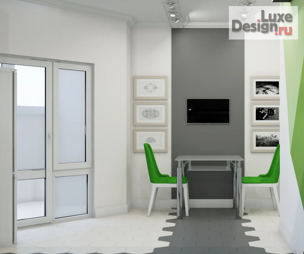 Дизайн интерьера однокомнатной квартиры "Дизайн проект квартиры " (фото 11)