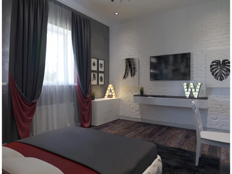 Дизайн интерьера комнаты в Оренбурге "Дизайн комнаты подростка"